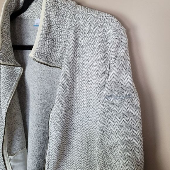 Columbia Zip up Lightweight Spring Jacket Chevron Zig Zag Pattern XL - Picture 10 of 10